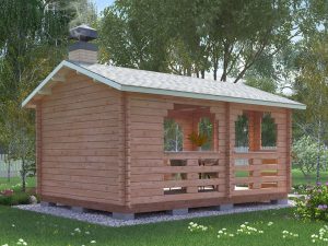 Timber Gazebo “Sergey Yesenin”