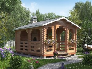 Timber Gazebo “Sergey Yesenin”