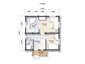 Two-Storey House “Teremok” (Winter Package)