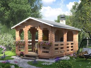 Timber Gazebo “Sergey Yesenin”