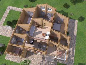 Warm Timber House “Palace Mosaic”