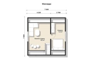 Two-Storey House “Teremok” (Summer Package)