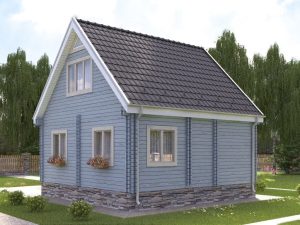 Two-Storey House “Teremok” (Winter Package)