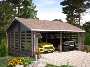 Carport for Two Cars “8 Wheels”