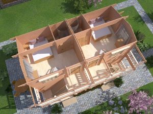 The two-storey guest house “Grant”