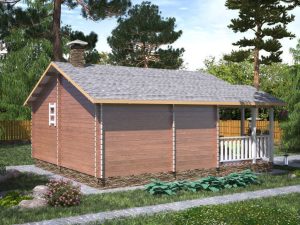 A Royal-Style Timber Sauna