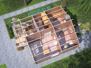 A Royal-Style Timber Sauna